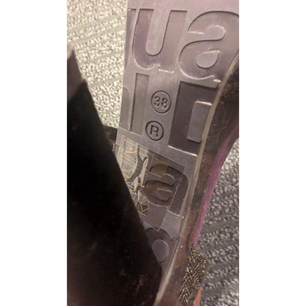 Desigual purple heels NWOB